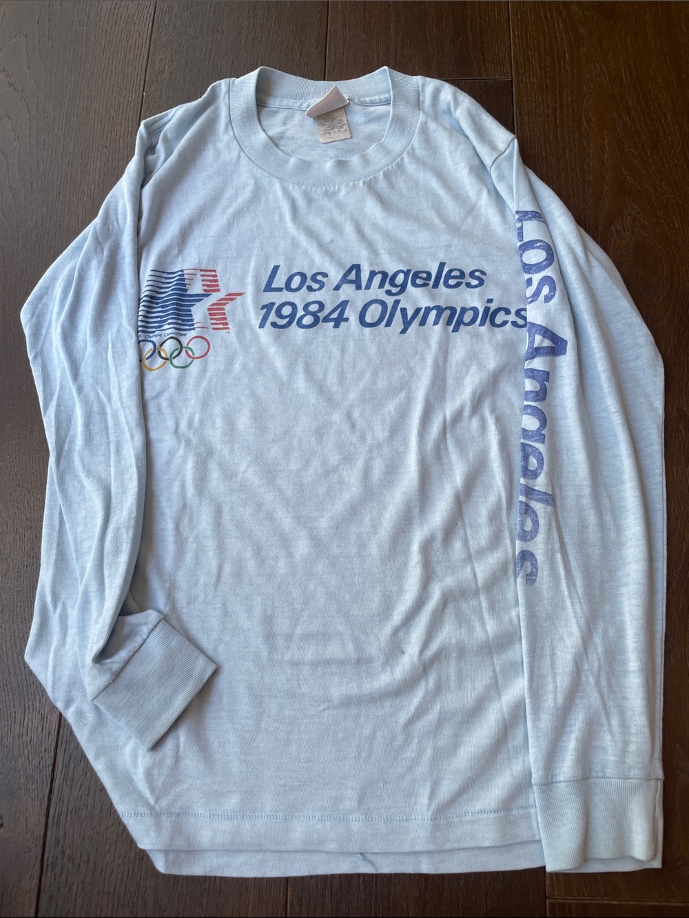 Levi's Light Blue Los Angeles 1984 Olympics Long Sleeve Tee